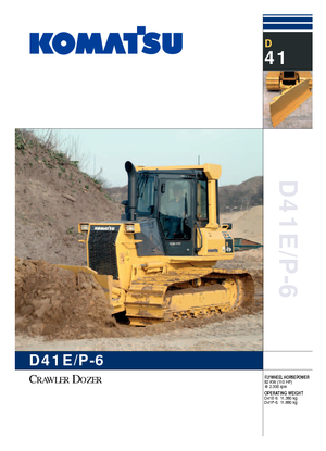 Kettendozer Komatsu D41P-6
