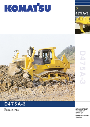 Kettendozer Komatsu D475A-3