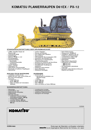 Kettendozer Komatsu D61EX-12
