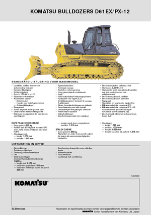 Kettendozer Komatsu D61EX-12