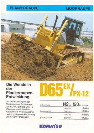 Kettendozer Komatsu D65EX-12