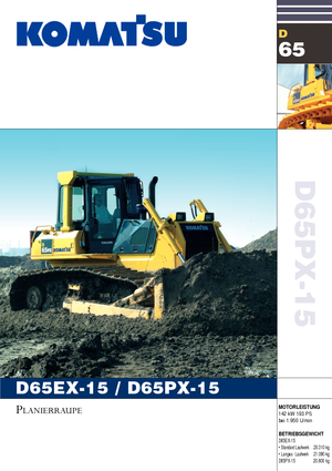 Kettendozer Komatsu D65EX-15