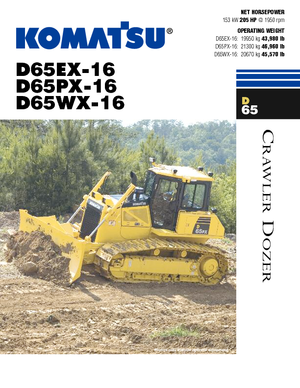 Kettendozer Komatsu D65EX-16