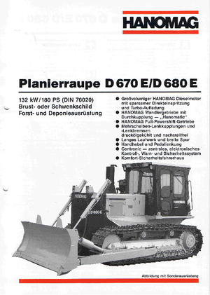 Kettendozer Hanomag D 670 E