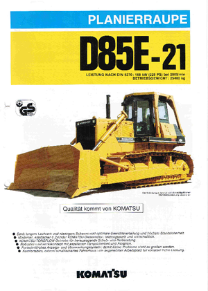 Kettendozer Komatsu D85E-21
