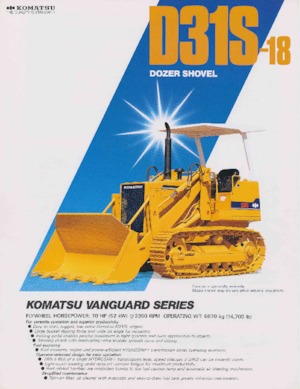 Kettendozer Komatsu D31S-18