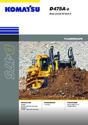 Kettendozer Komatsu D475A-8E0