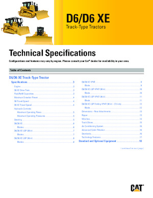 Kettendozer Caterpillar D6 XE LGP