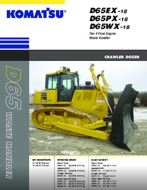 Kettendozer Komatsu D65EX-18E0