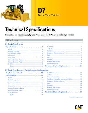 Kettendozer Caterpillar D7 LGP