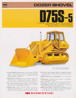 Kettendozer Komatsu D75S-5