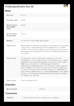 Kettendozer Caterpillar D8