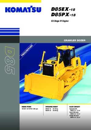 Kettendozer Komatsu D85PX-18E0