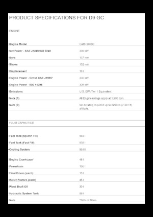 Kettendozer Caterpillar D9 GC