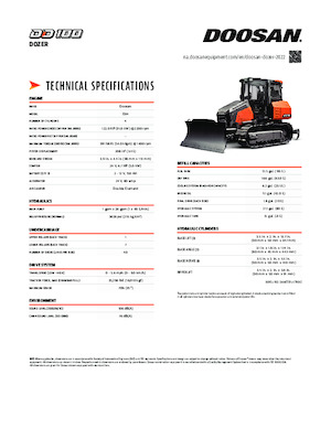 Kettendozer Doosan DD100