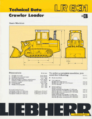 Kettendozer Liebherr LR 631 B