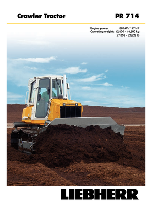 Kettendozer Liebherr PR 714 LGP