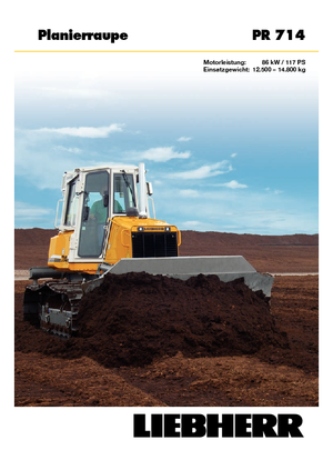 Kettendozer Liebherr PR 714 LGP