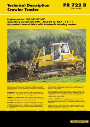 Kettendozer Liebherr PR 722 B-M Litr.