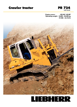 Kettendozer Liebherr PR 724 XL