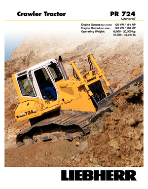 Kettendozer Liebherr PR 724 XL