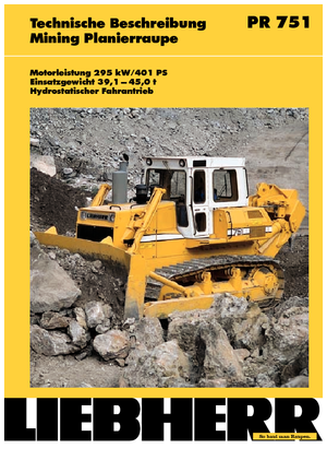 Kettendozer Liebherr PR 751