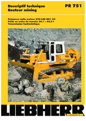 Kettendozer Liebherr PR 751