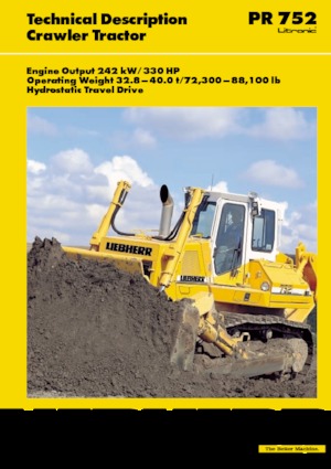 Kettendozer Liebherr PR 752