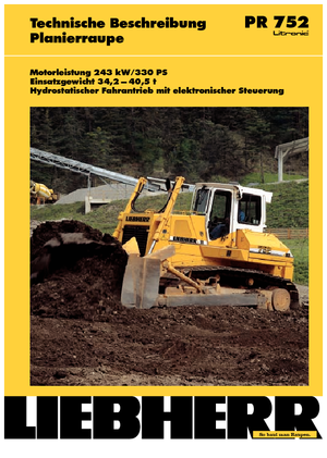 Kettendozer Liebherr PR 752