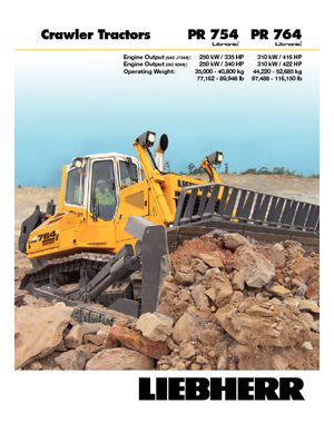 Kettendozer Liebherr PR 764