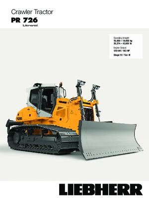 Kettendozer Liebherr PR 726 LGP
