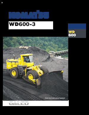 Raddozer Komatsu WD600-3