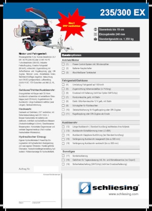 Holzhäcksler Schliesing 300 EX