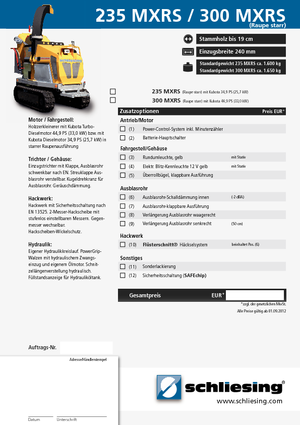 Holzhäcksler Schliesing 235 MXRS