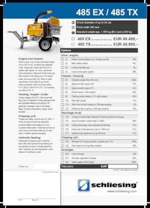 Holzhäcksler Schliesing 485 TX