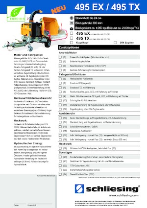 Holzhäcksler Schliesing 495 TX