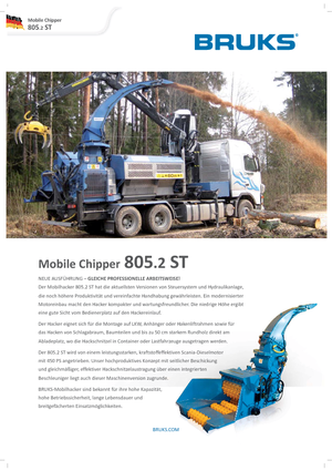 Holzhäcksler Bruks 805.2 ST