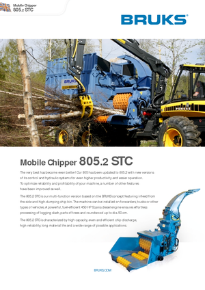 Holzhäcksler Bruks 805.2 STC