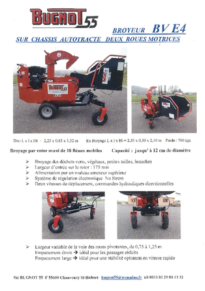 Holzhäcksler Bugnot BV-E 4 18 R