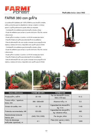 Holzhäcksler Farmi CH 380 HFC