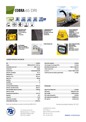 Holzhäcksler TS-Industrie Cobra 65 DRI