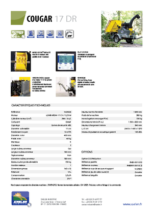 Holzhäcksler TS-Industrie Cougar 17 DR