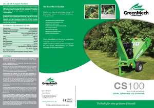 Holzhäcksler Green Mech CS 100-14 PS