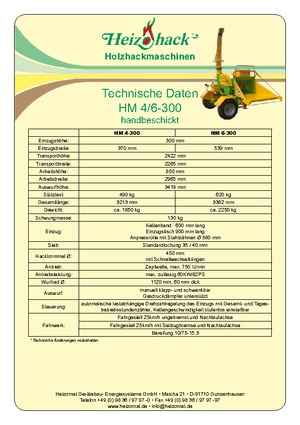 Holzhäcksler Heizohack HM 4-300