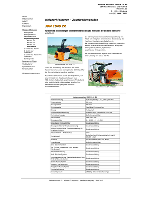 Holzhäcksler JBM JBM 1040 ZX