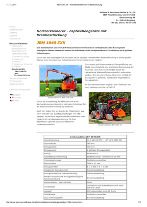 Holzhäcksler JBM JBM 1040 ZX-K
