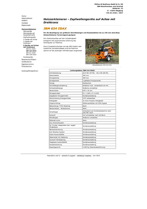 Holzhäcksler JBM JBM 624 ZDAX