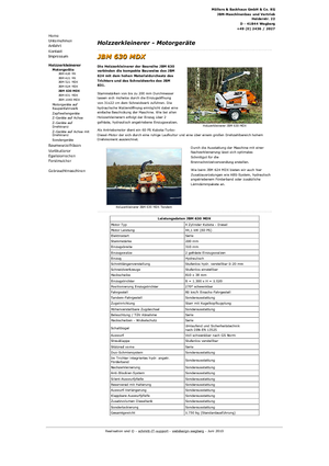 Holzhäcksler JBM JBM 630 MDX