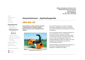 Holzhäcksler JBM JBM 831 ZX