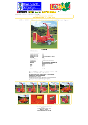 Holzhäcksler Loma K 50 HPM